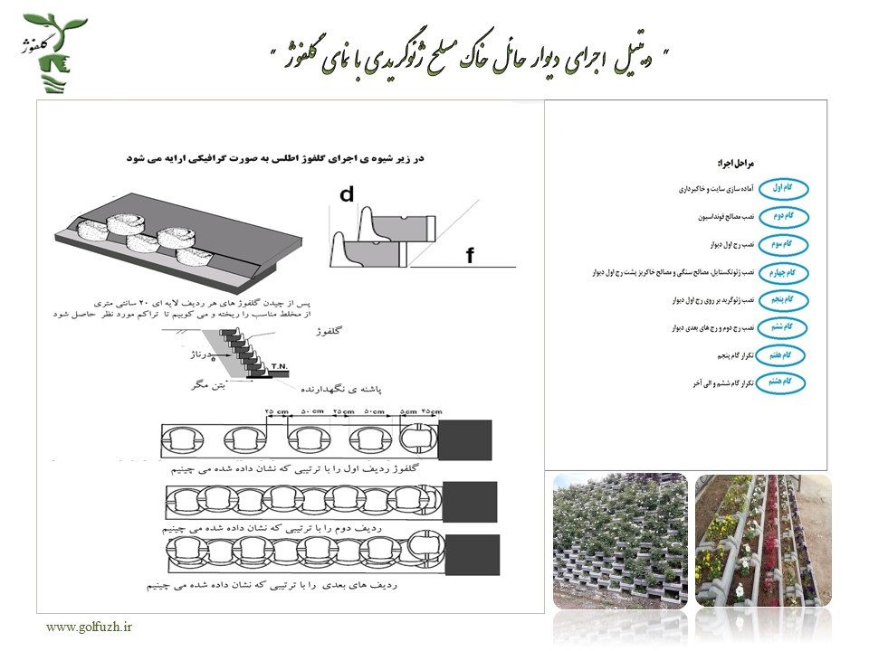 گلدان بتنی گلفوژ